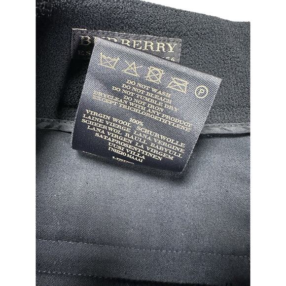Burberry Black 100% Virgin Wool Trouser Womens IT 42 /US 6 Bootcut Business - Picture 8 of 8
